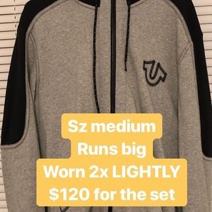 True religion sweatsuit